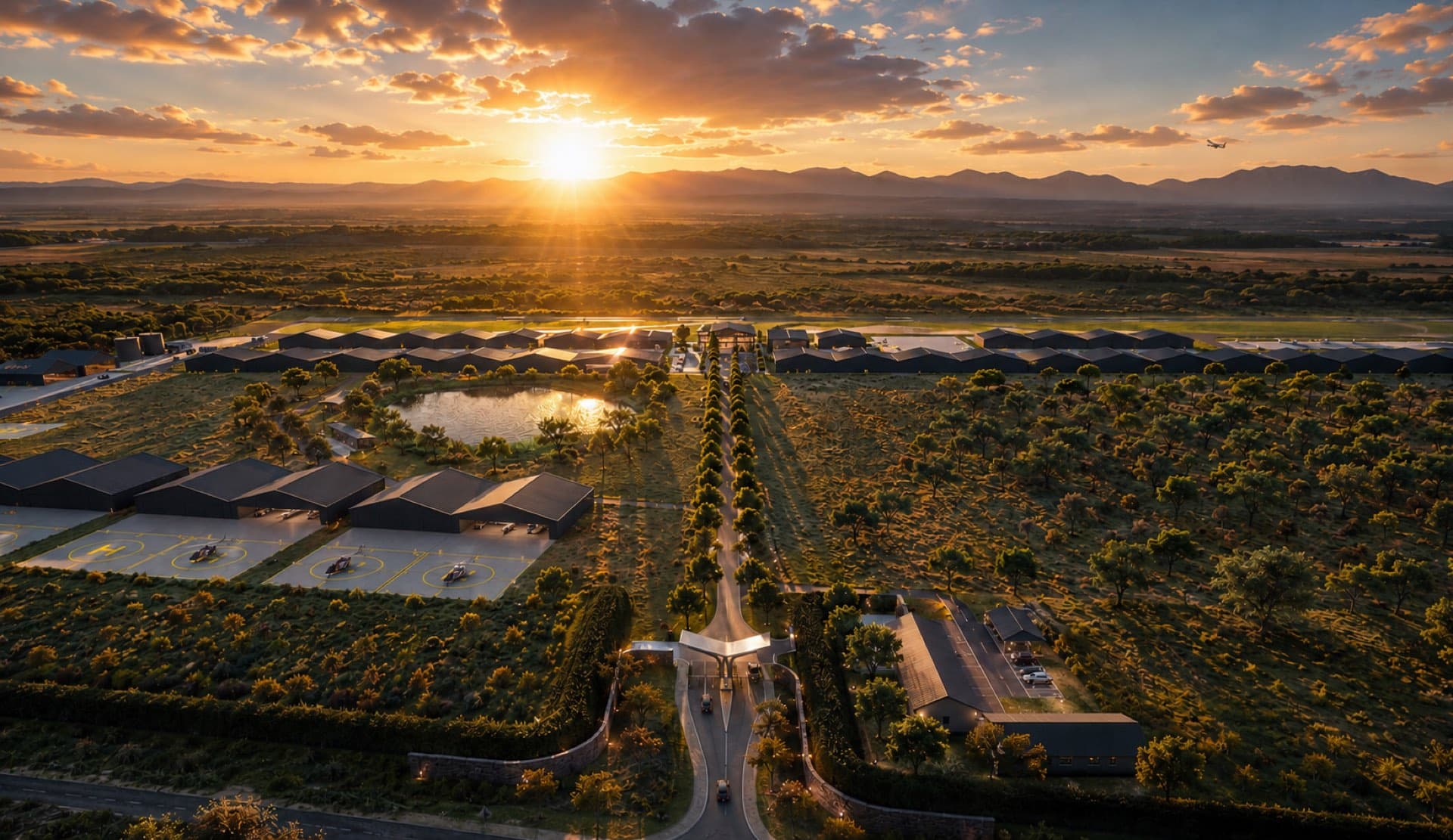 Aerial visualisation — Atlantic Aerodrome